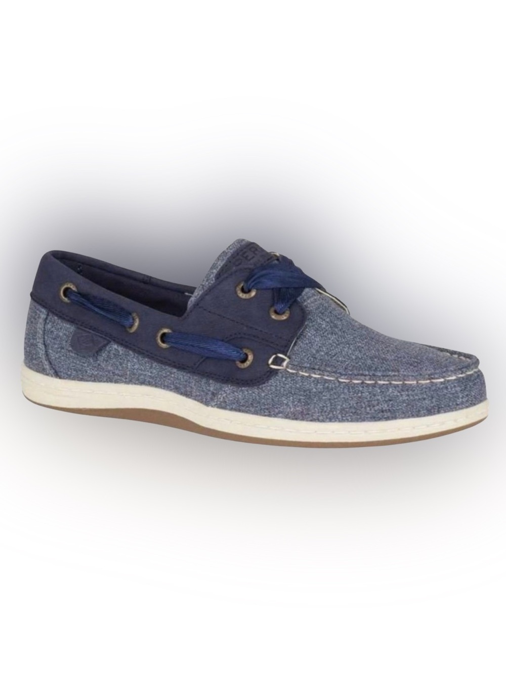 Women's Sperry Navy Canvas Boat Shoes Loafers